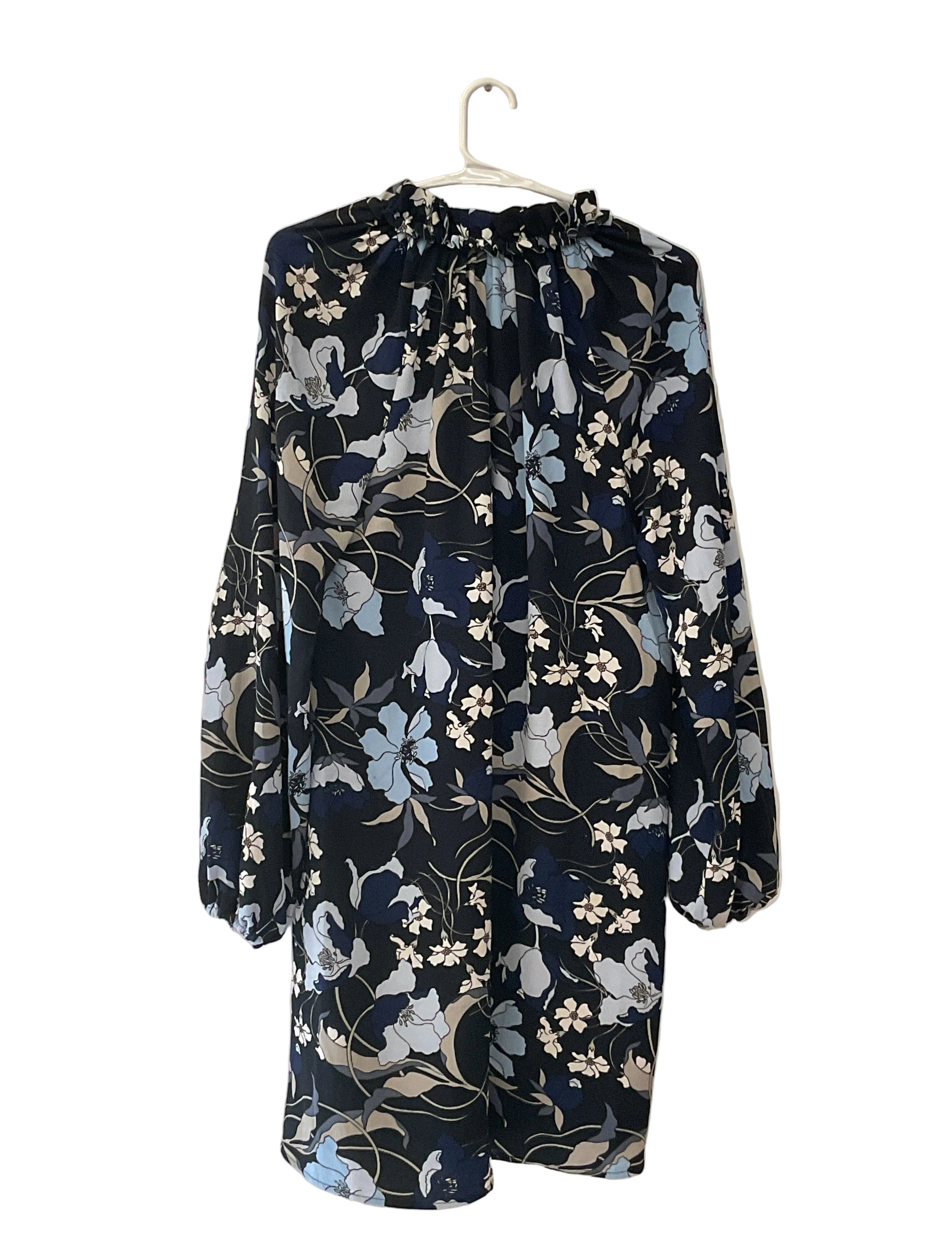 Black and Blue Floral Dress