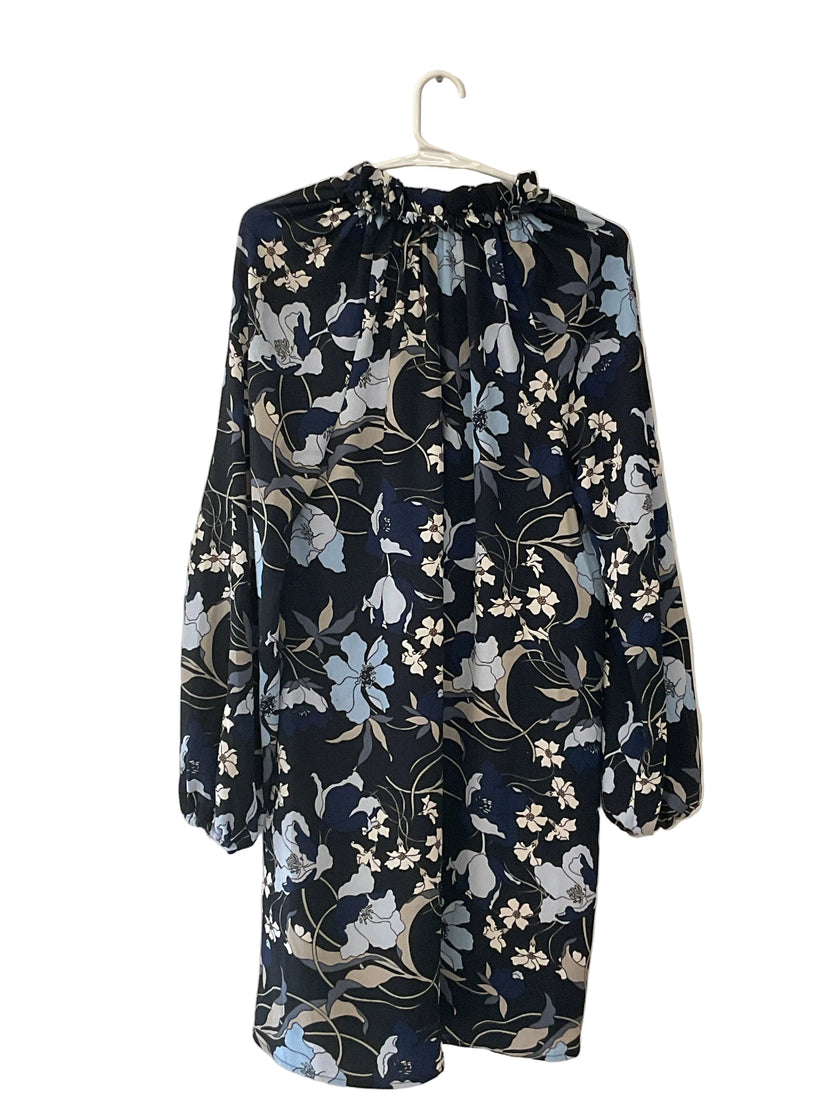 Black and Blue Floral Dress