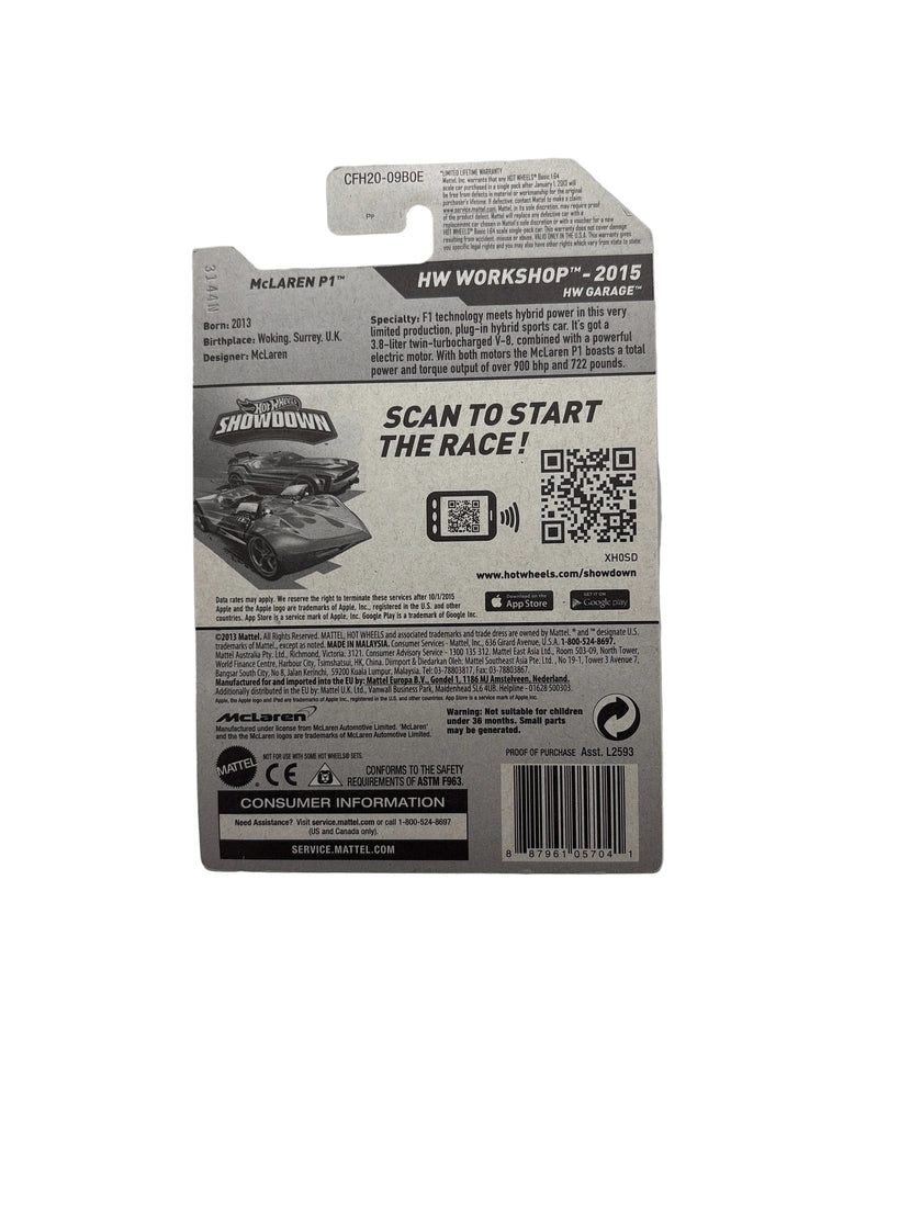 Hot Wheels McLaren P1 Diecast orange