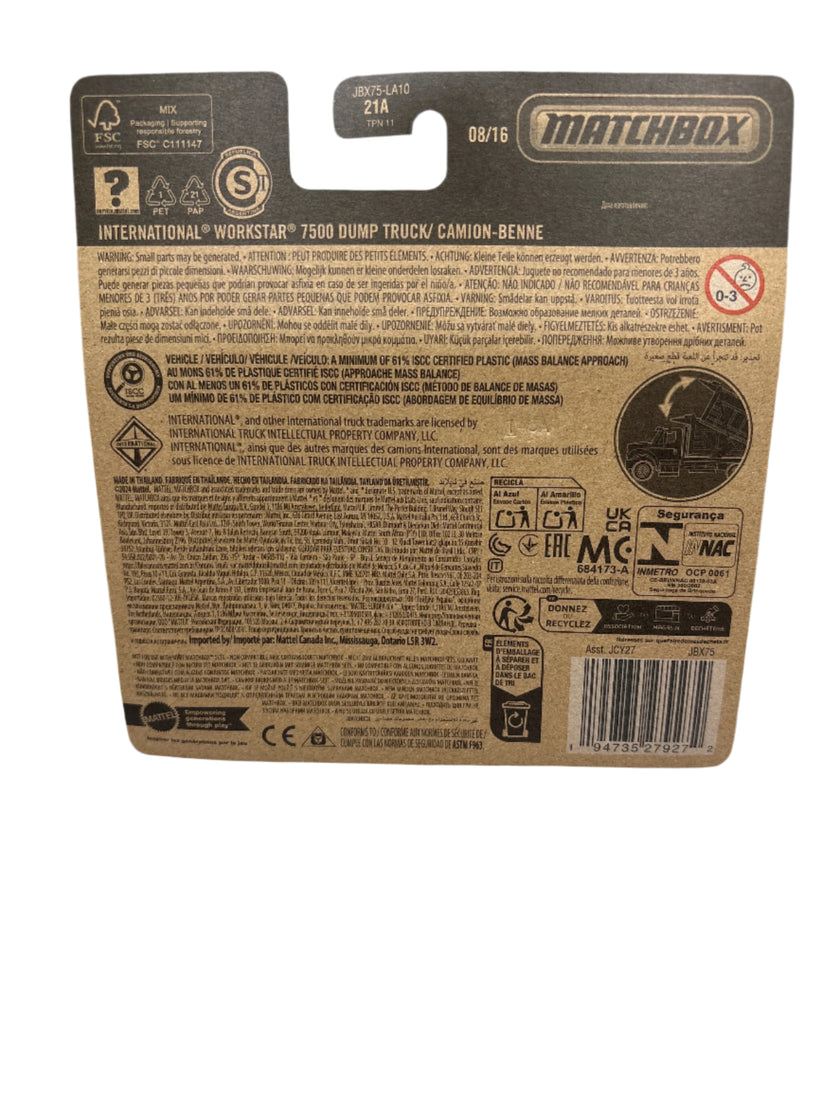 Matchbox International Workstar 7500 Dump Truck Diecast