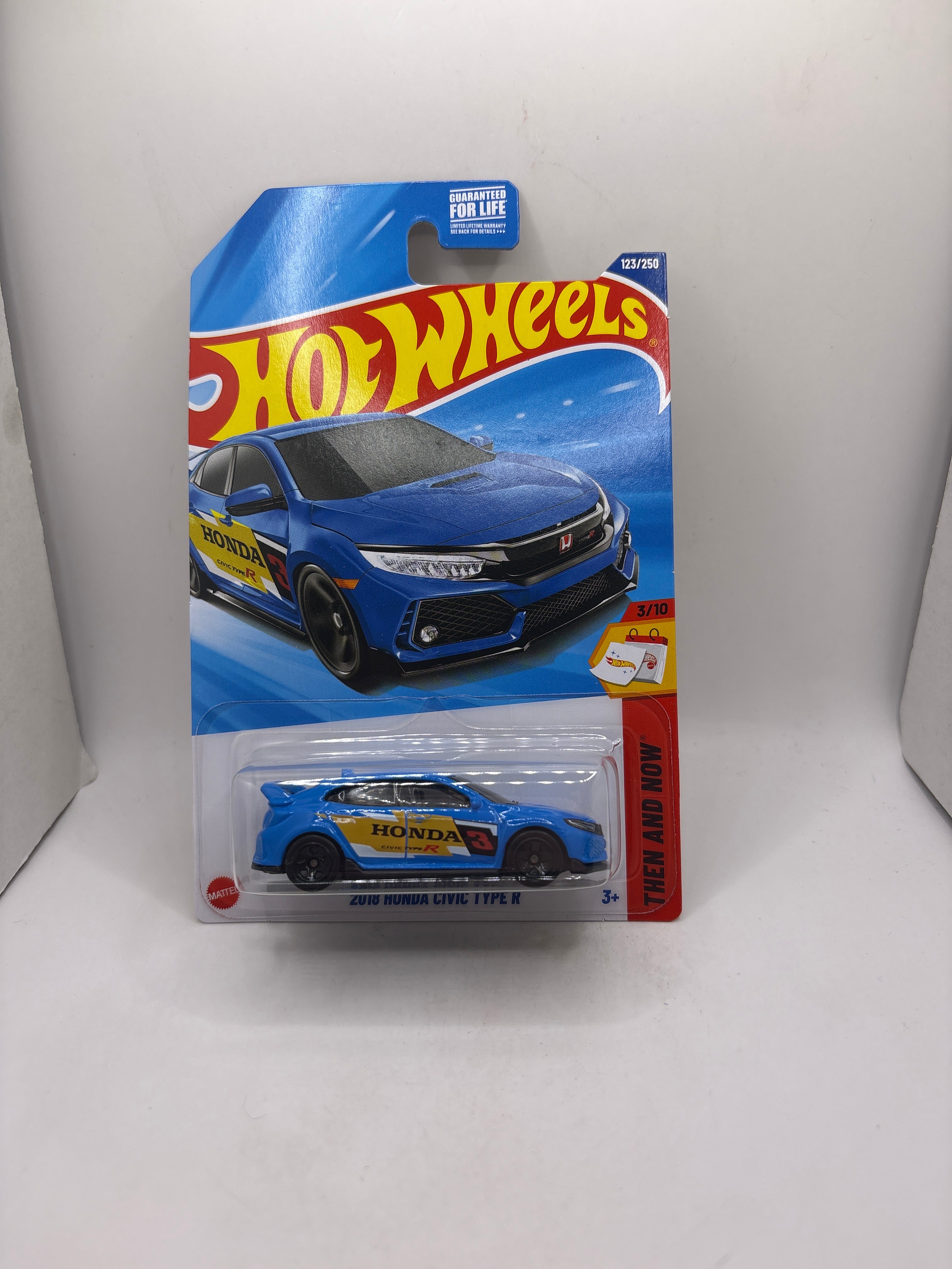 Hot Wheels 2018 Honda Civic Type R Diecast blue