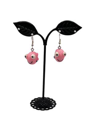 Pink Fish earrings