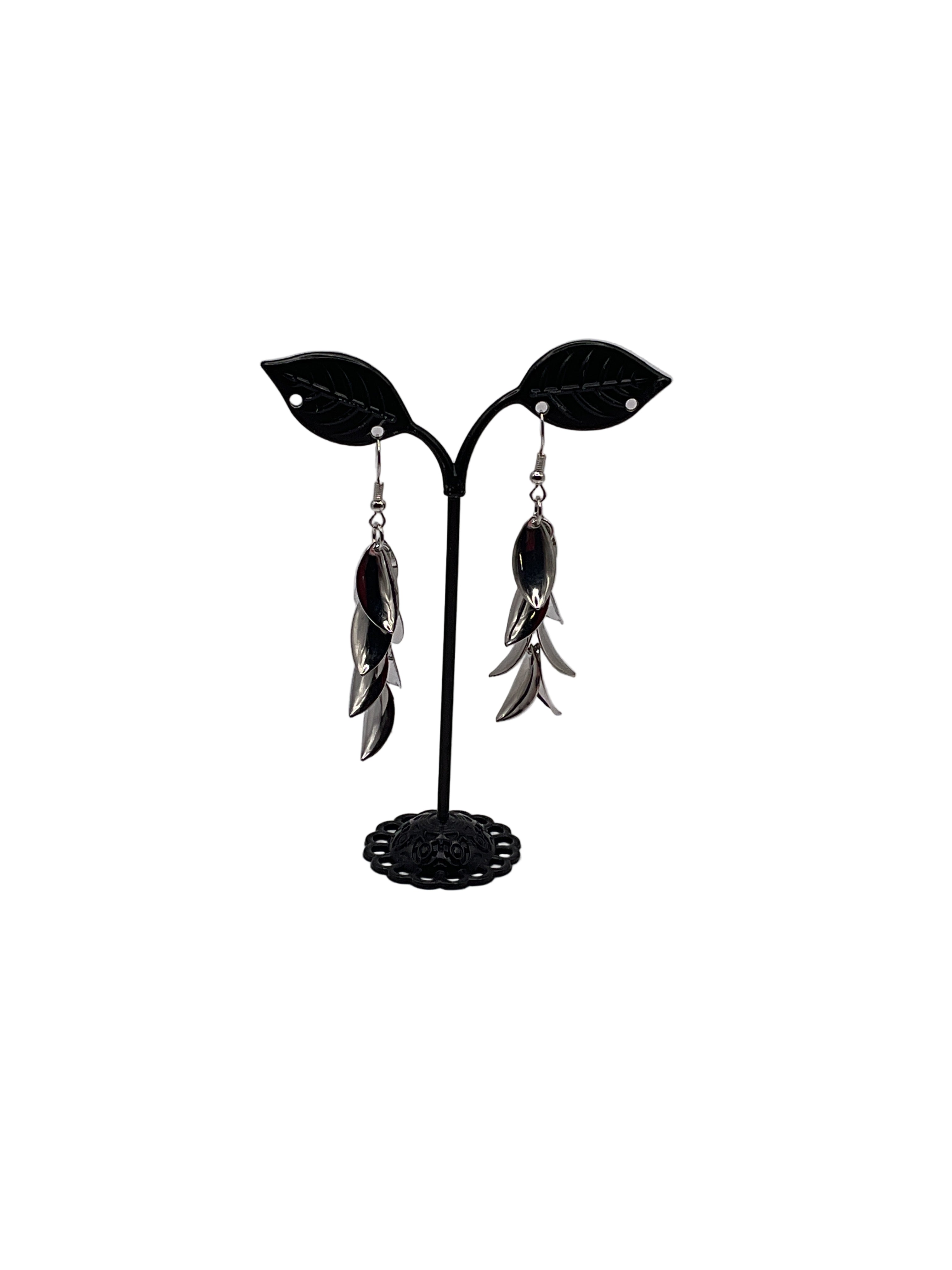 Silver earrings