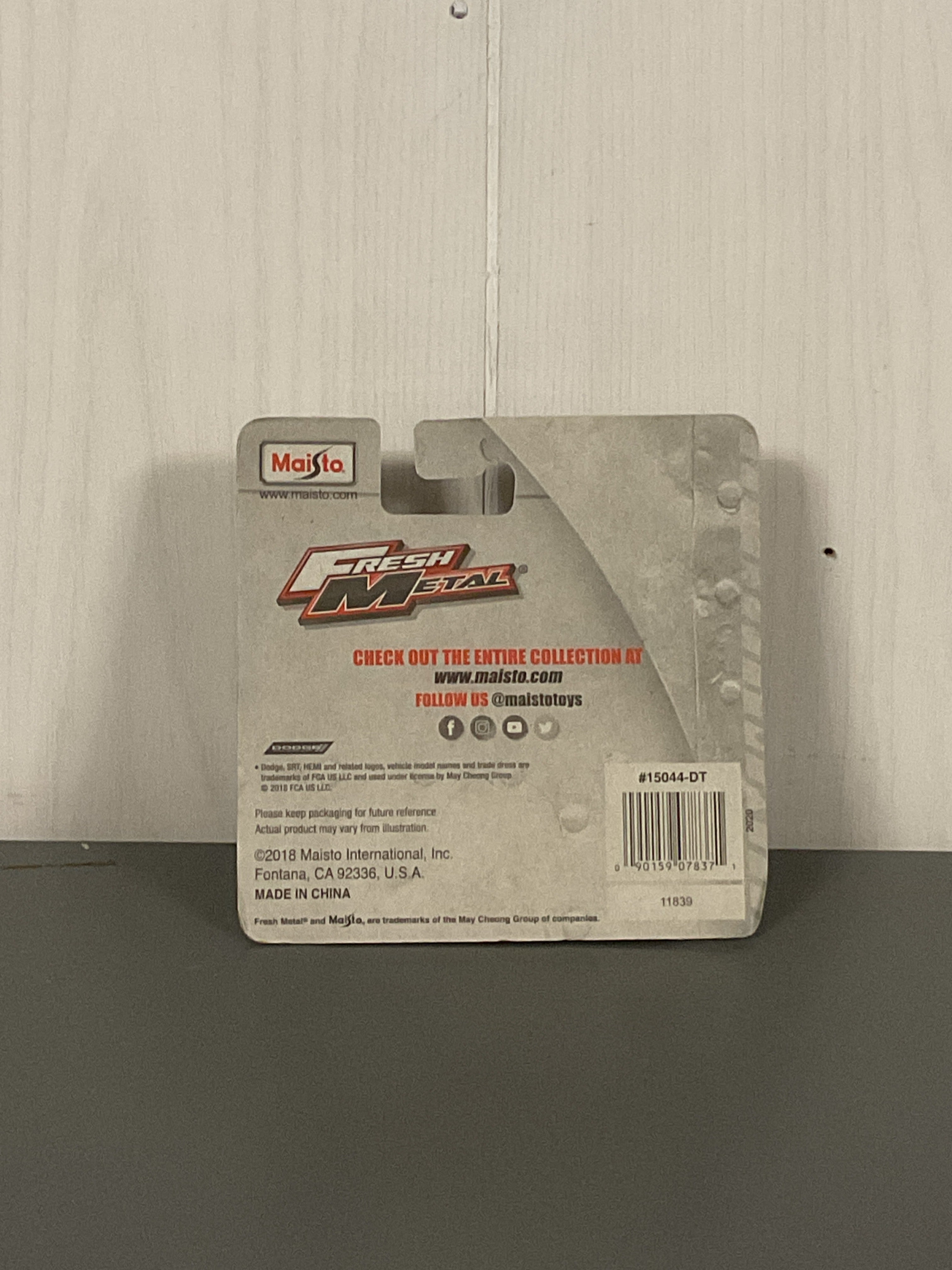 Maisto Fresh Metal City Service Metro Police Diecast Black Bad Card