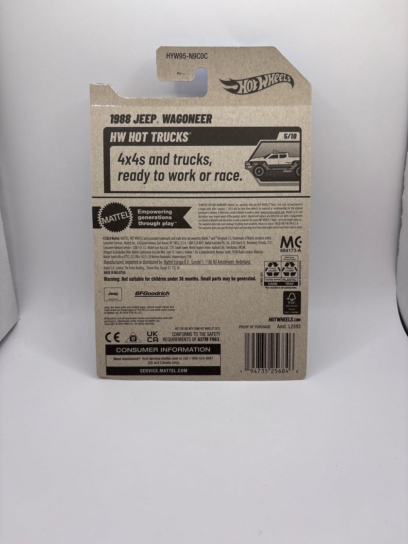 Hot Wheels 1988 Jeep Wagoneer Diecast