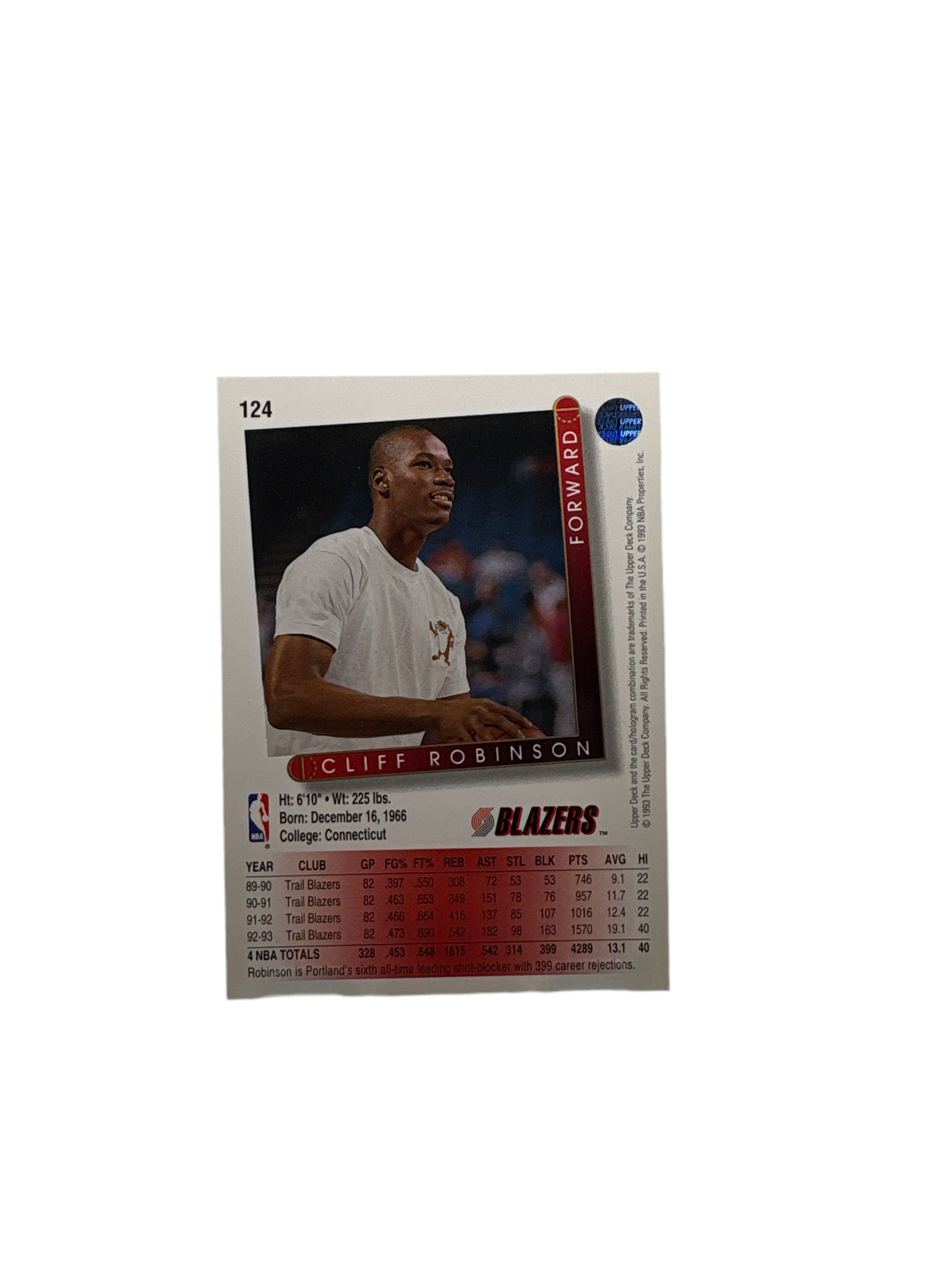 Upper Deck Cliff Robinson