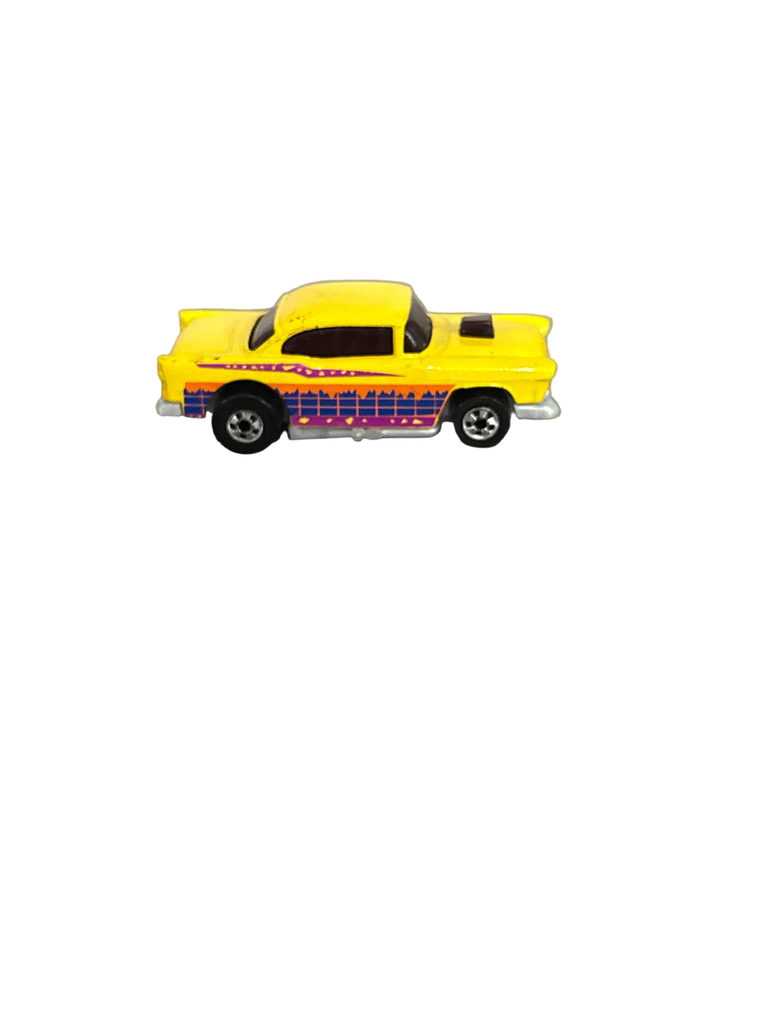 Hot Wheels 55 Chevy Diecast yellow