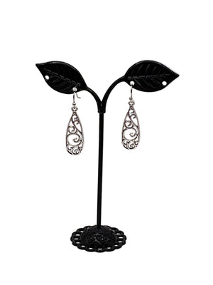 Silver filigree earrings