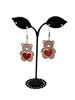 GlitterTeddy Bear Earrings