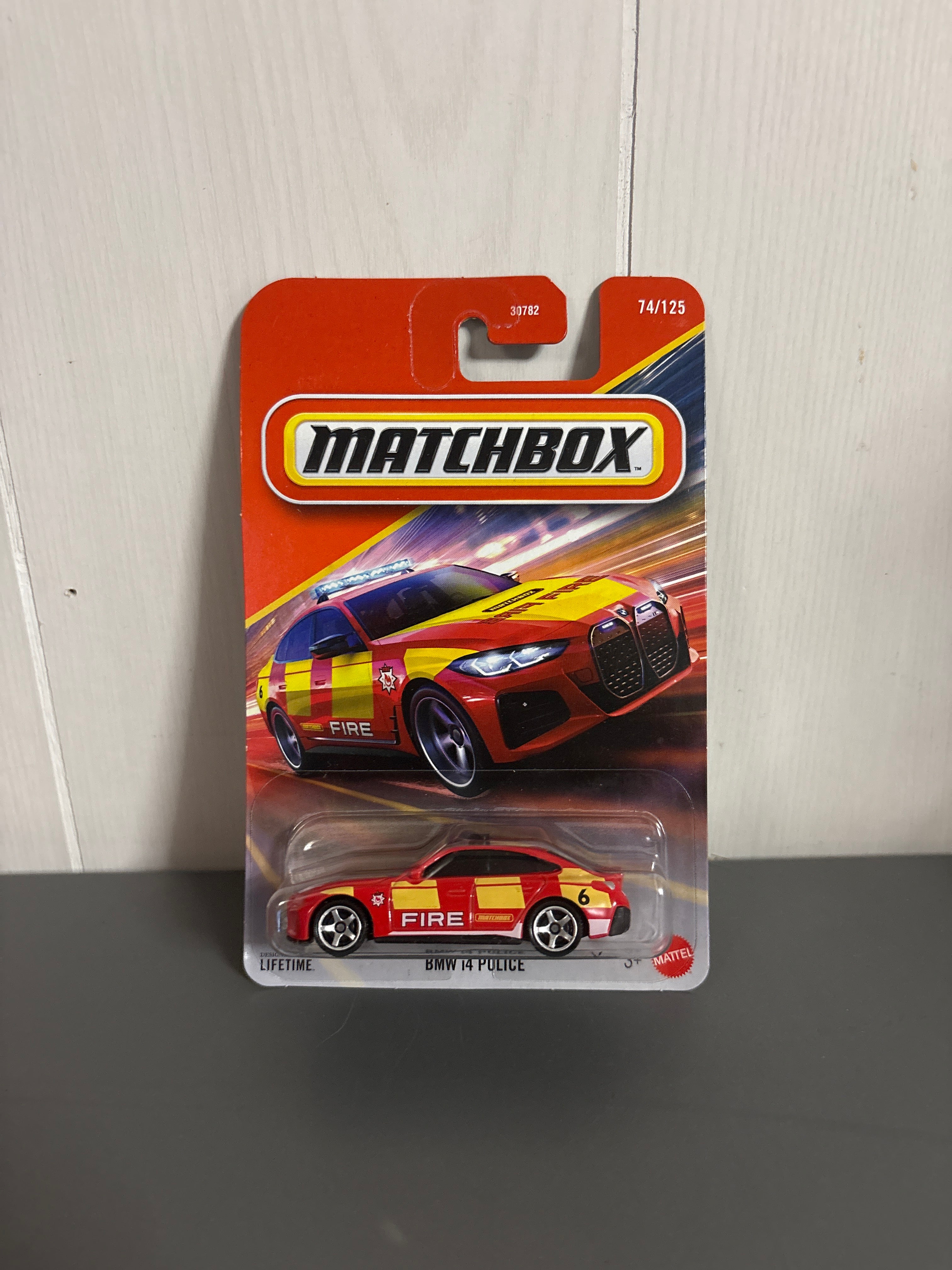 Matchbox BMW i4 Police Diecast red