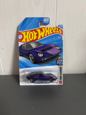Hot Wheels 71 Lamborghini Miura SV Diecast blue