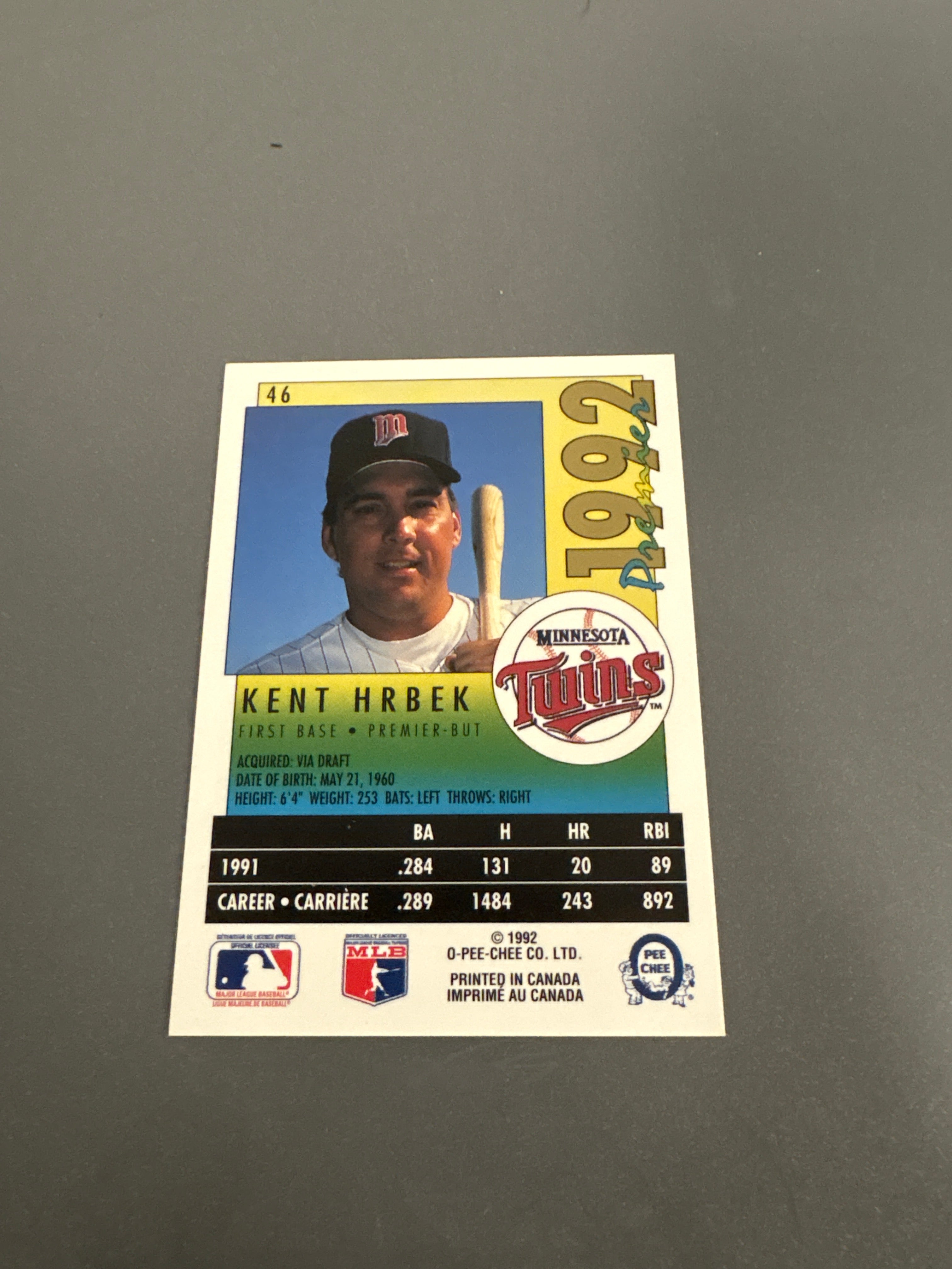 Premier Kent Hrbek