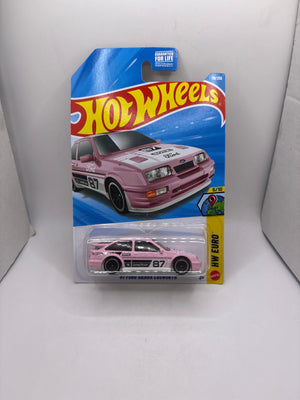 Hot Wheels 87 Ford Sierra Cosworth Diecast pink