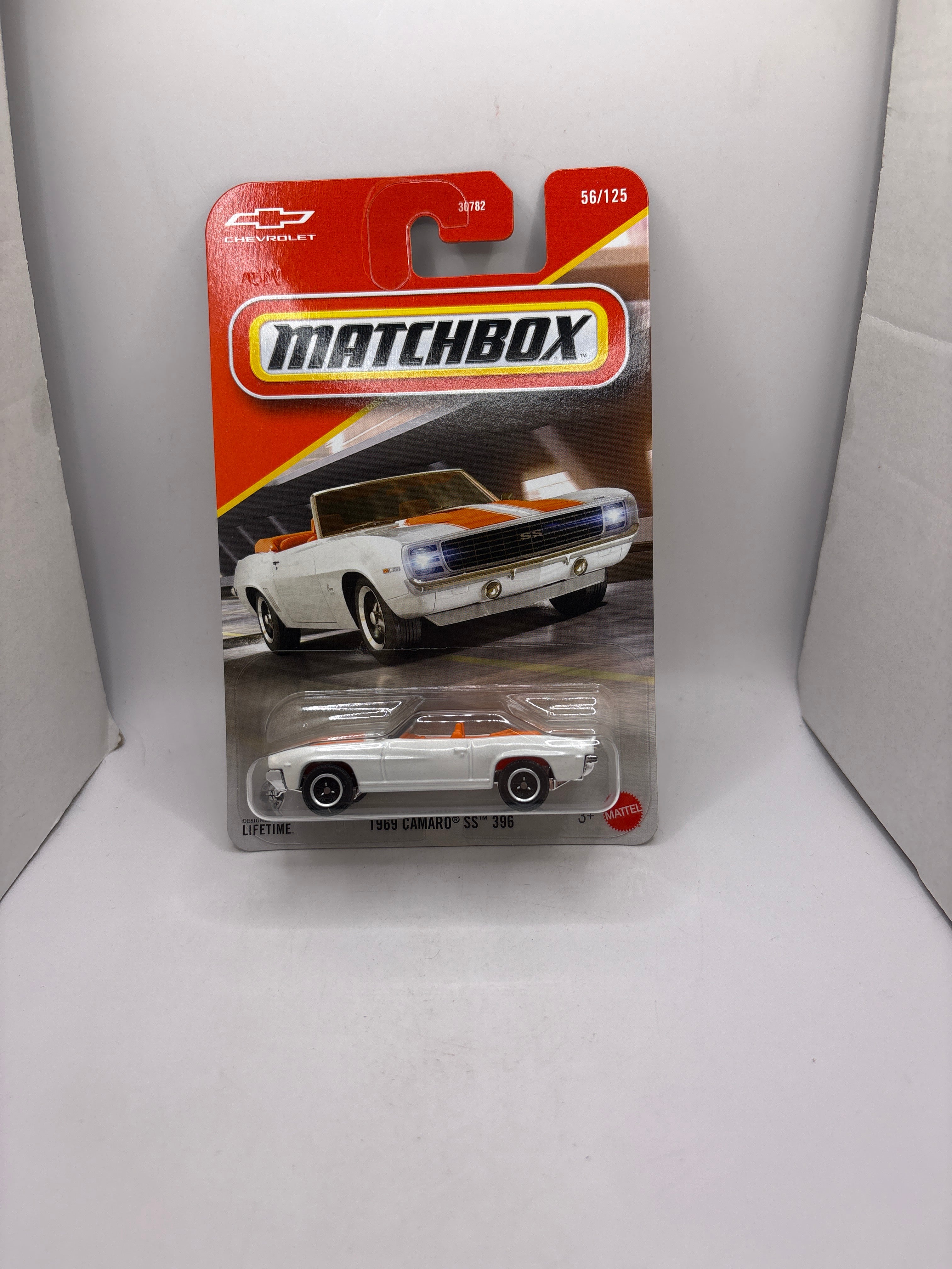 Matchbox 1969 Camaro SS 396 Diecast white