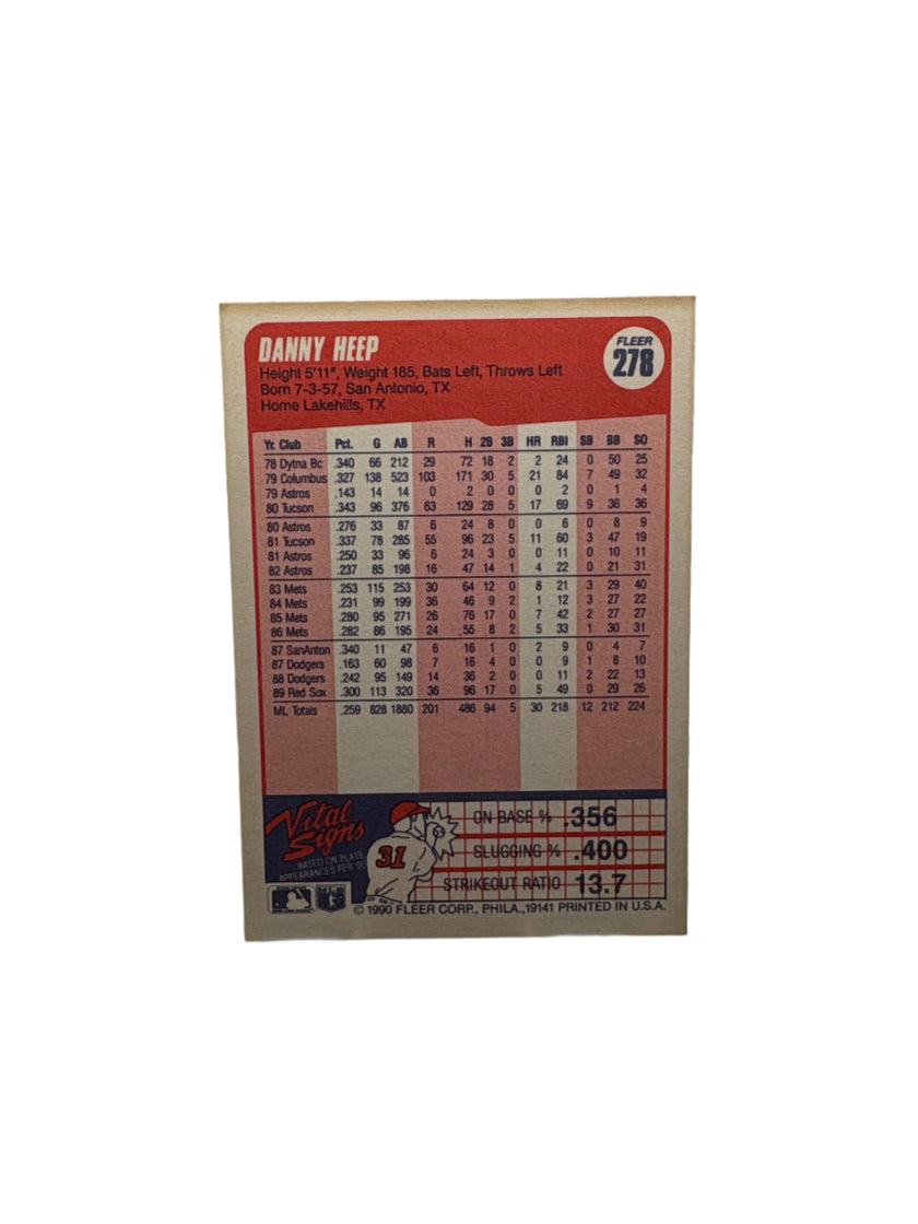 Fleer Danny Heep