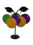 Mardi Gras Wooden Earrings