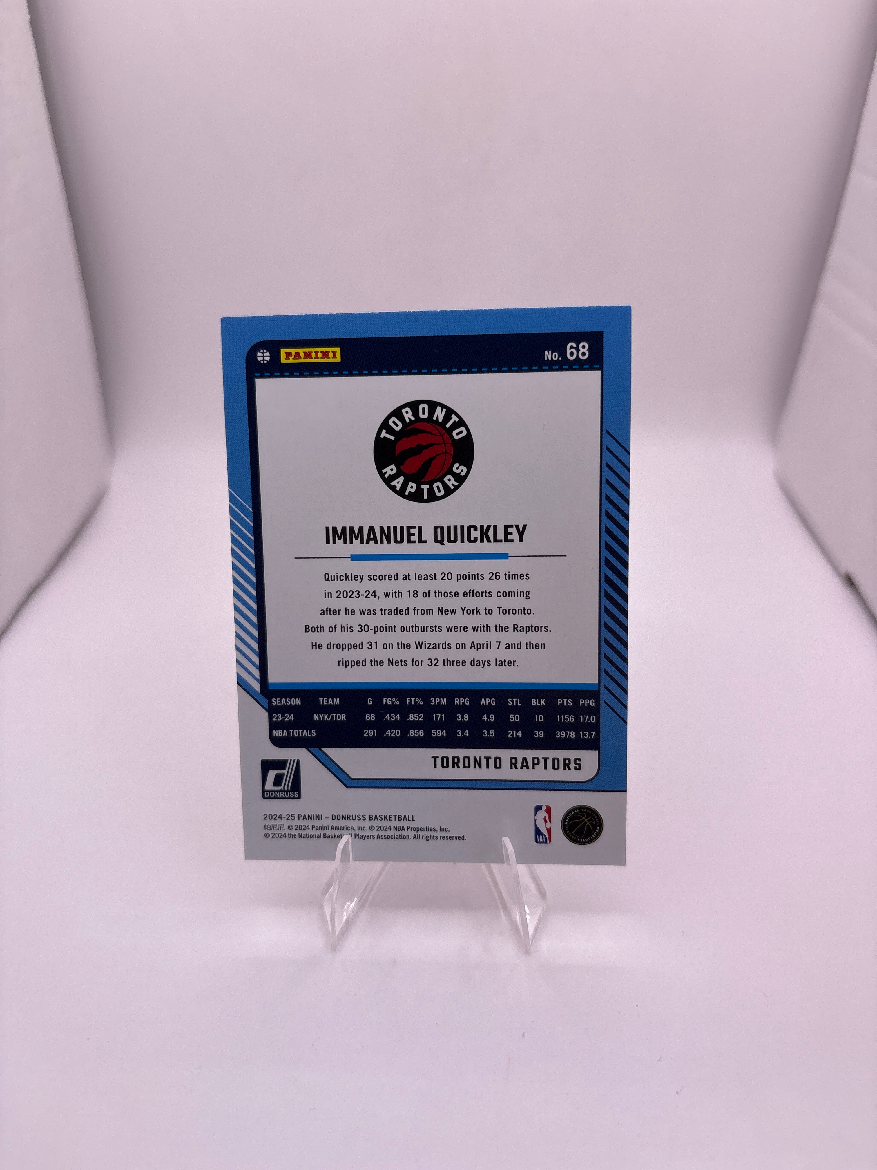 Donruss Immanuel Quickley