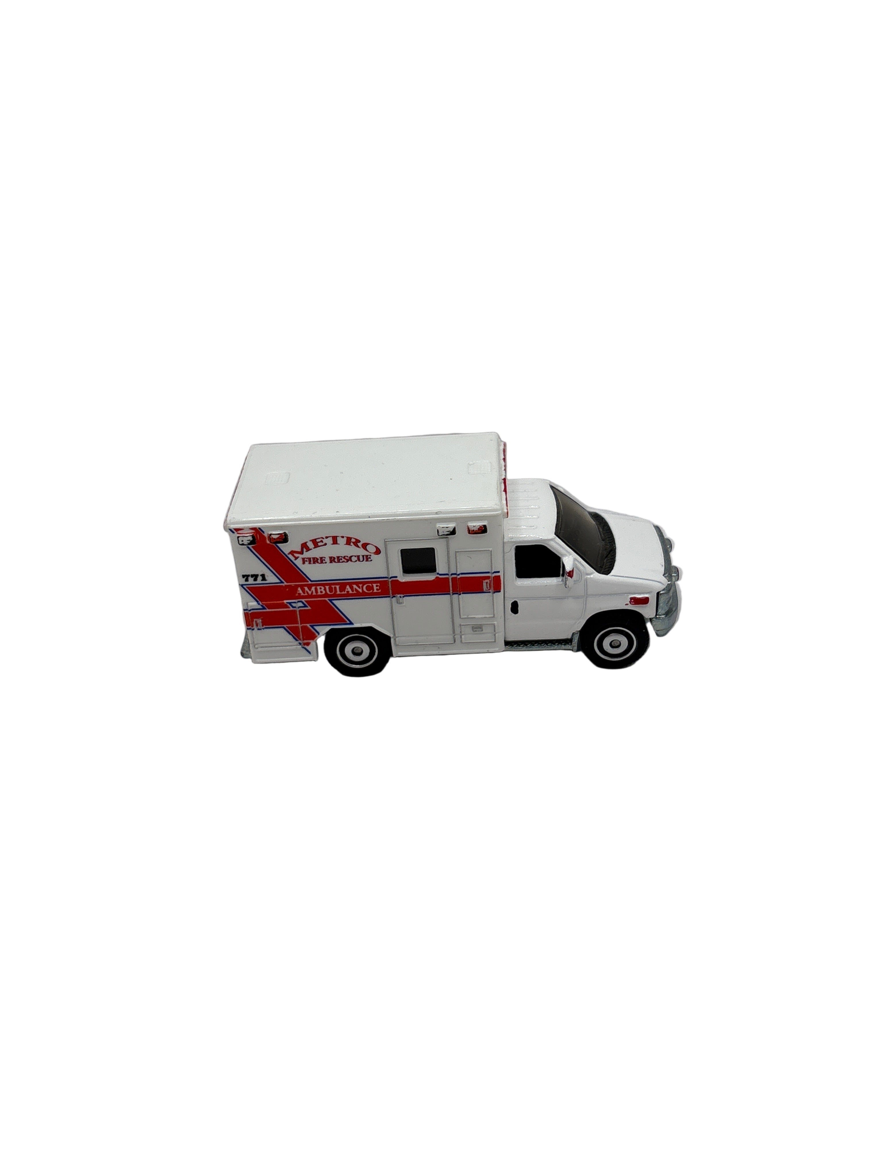 Matchbox 2009 Ford E-350 Ambulance Diecast white