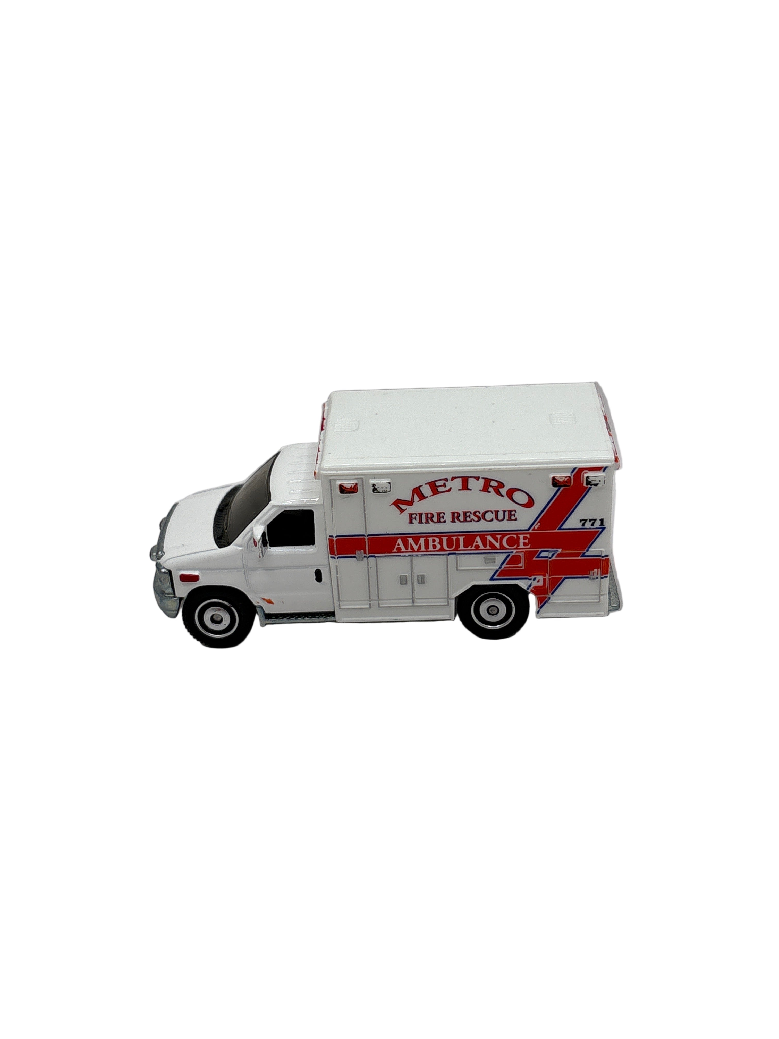Matchbox 2009 Ford E-350 Ambulance Diecast white