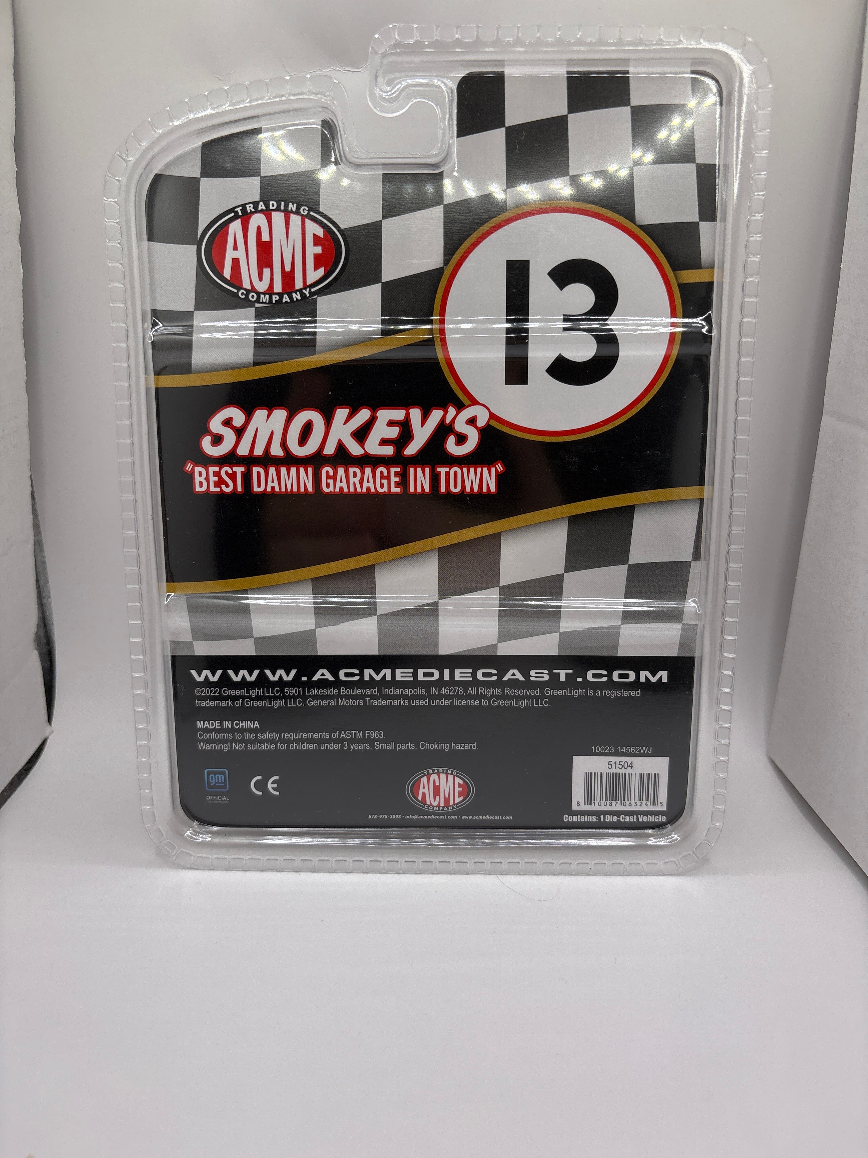 Greenlight Acme Trading Company #13 1963 Chevrolet Impala Smokey Yunick 1963 Daytona 500 John Rutherford Diecast