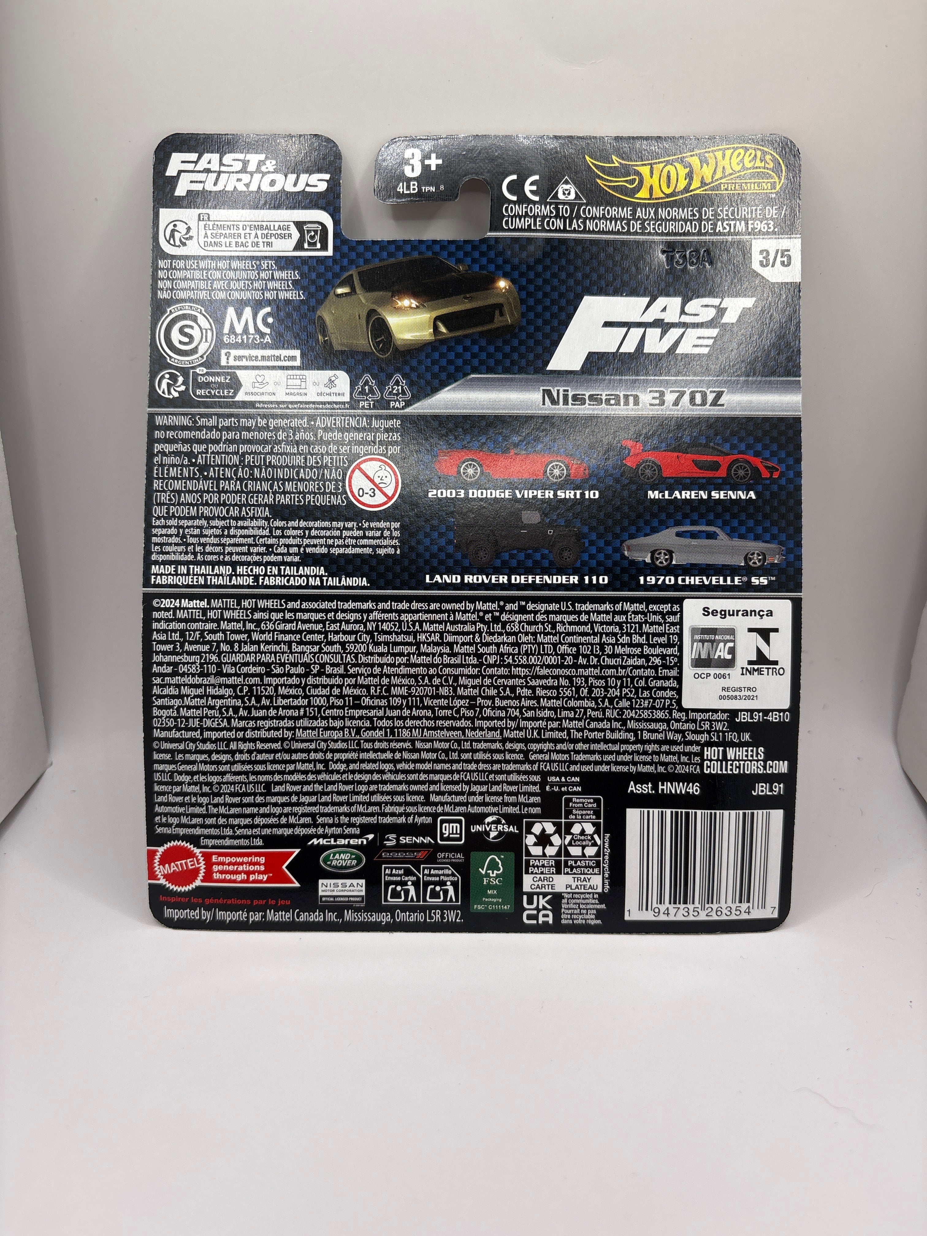 Hot Wheels Nissan 370Z Diecast