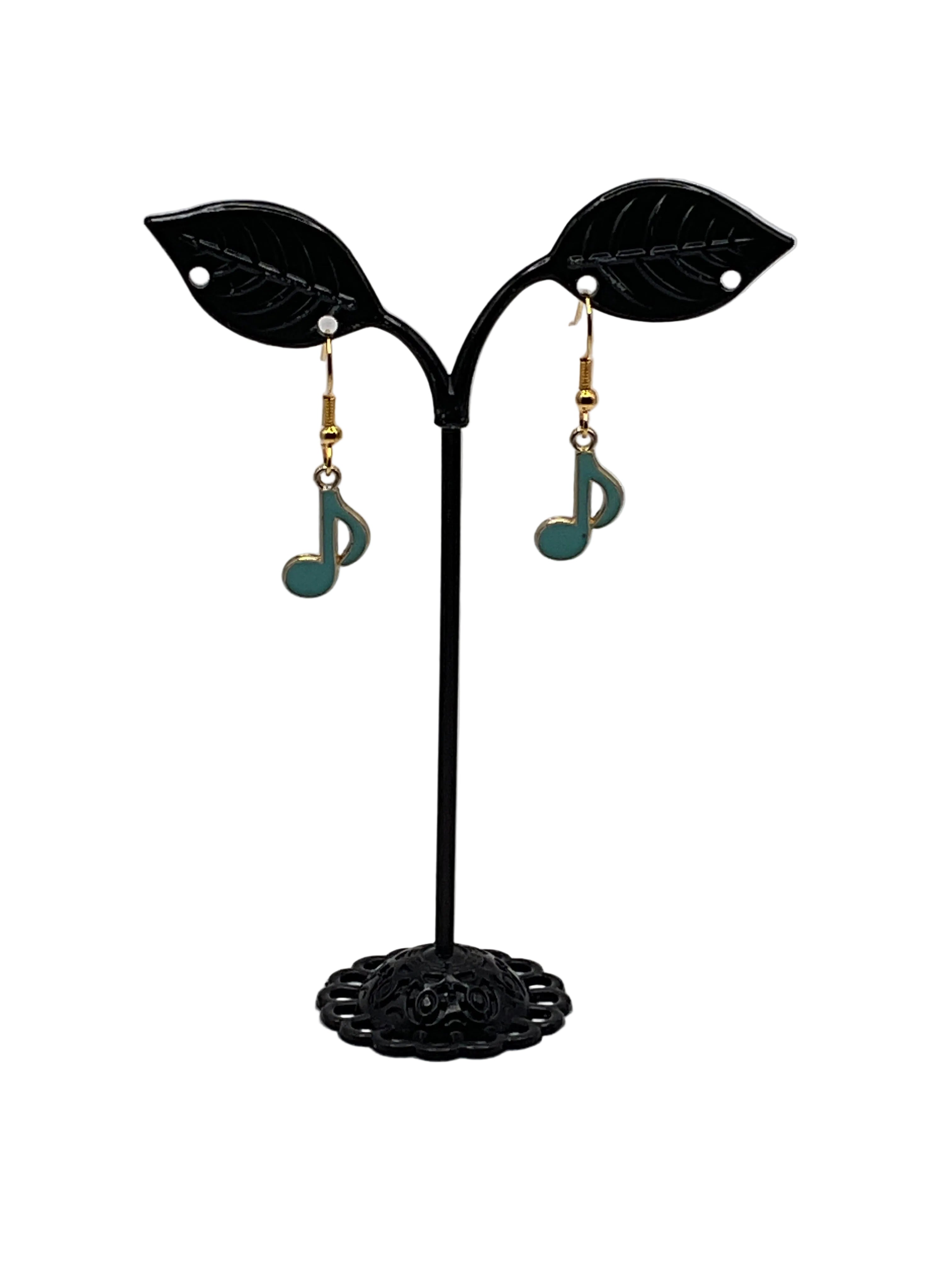 Musical instruments and note earrings