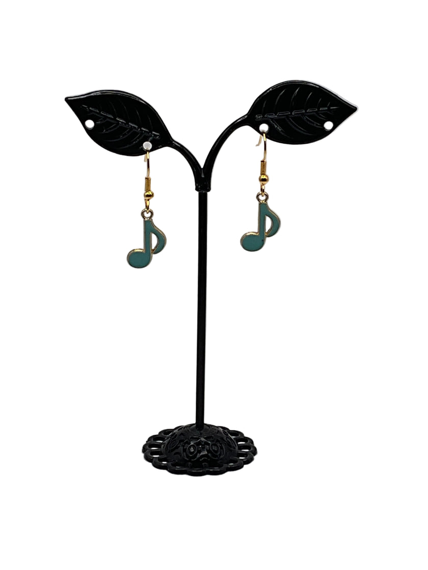 Musical instruments and note earrings