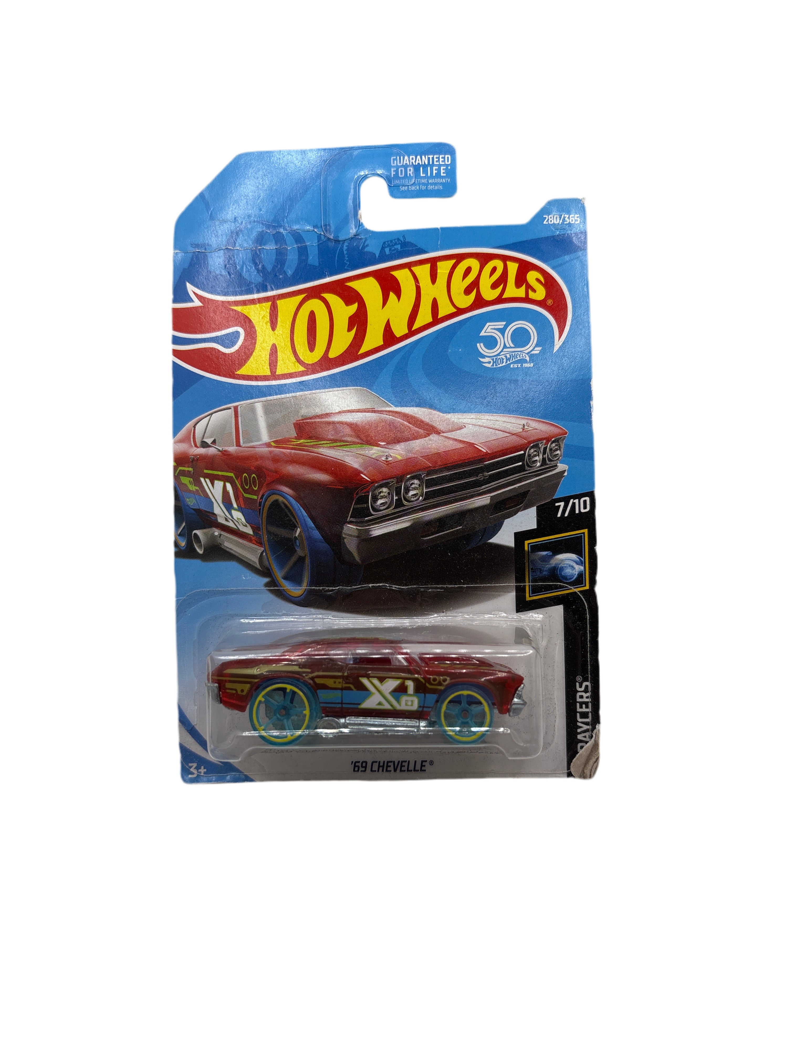 Hot Wheels 69 Chevelle Diecast red