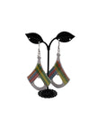 Multicolored thread earrings