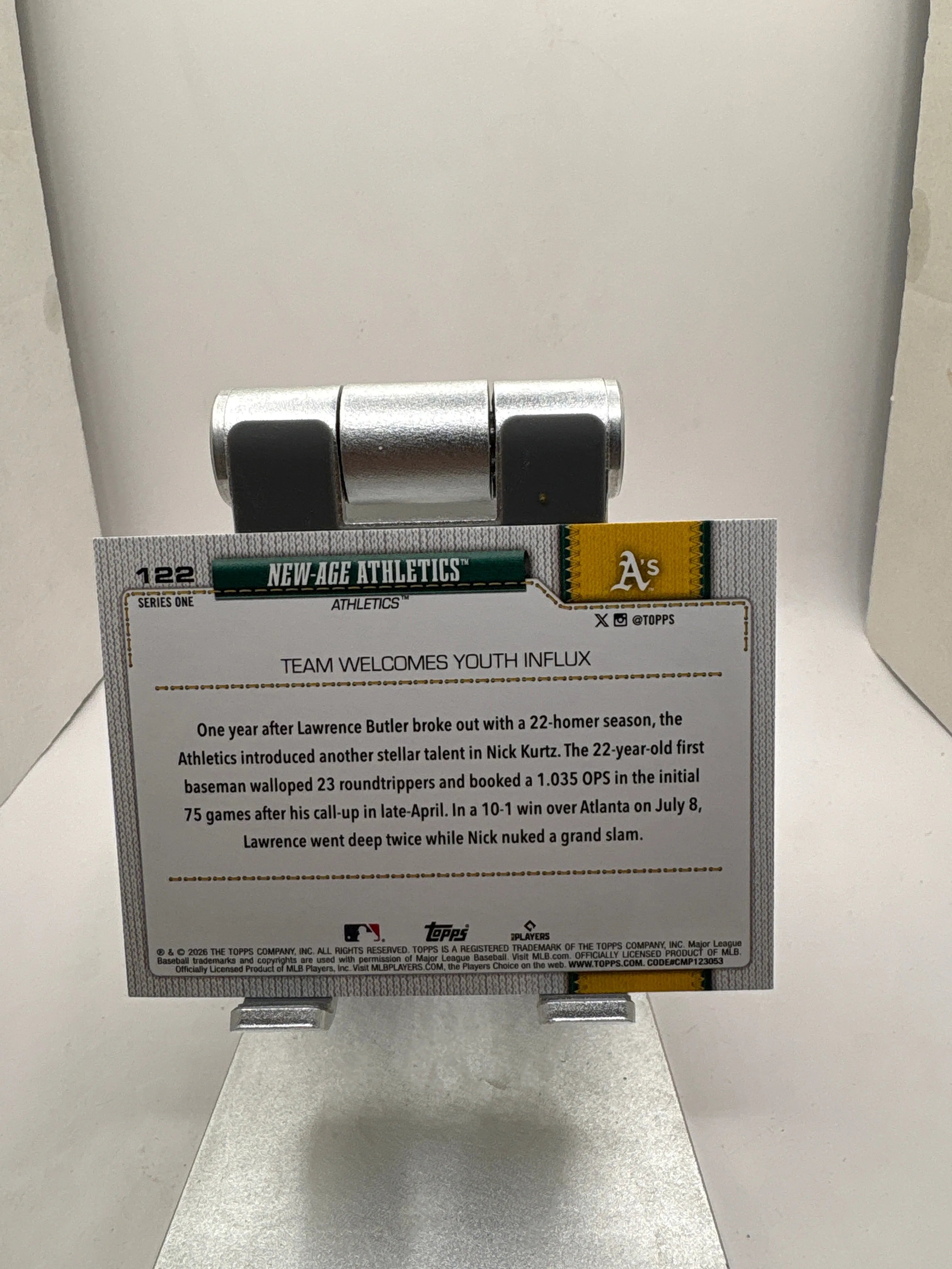 Topps New-Age Athletics