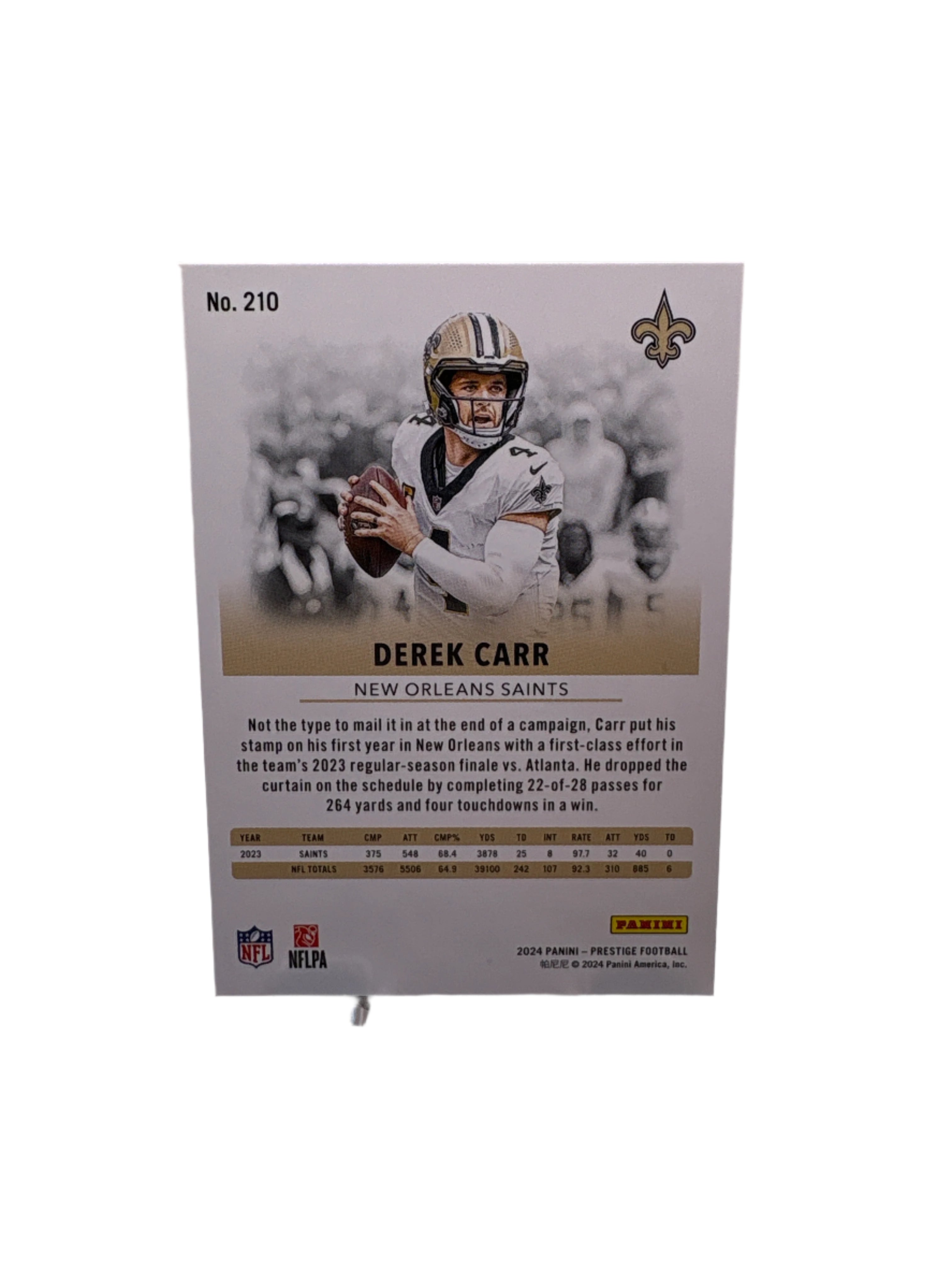 Panini Prestige Derek Carr