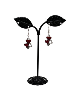 Triple Heart Earrings