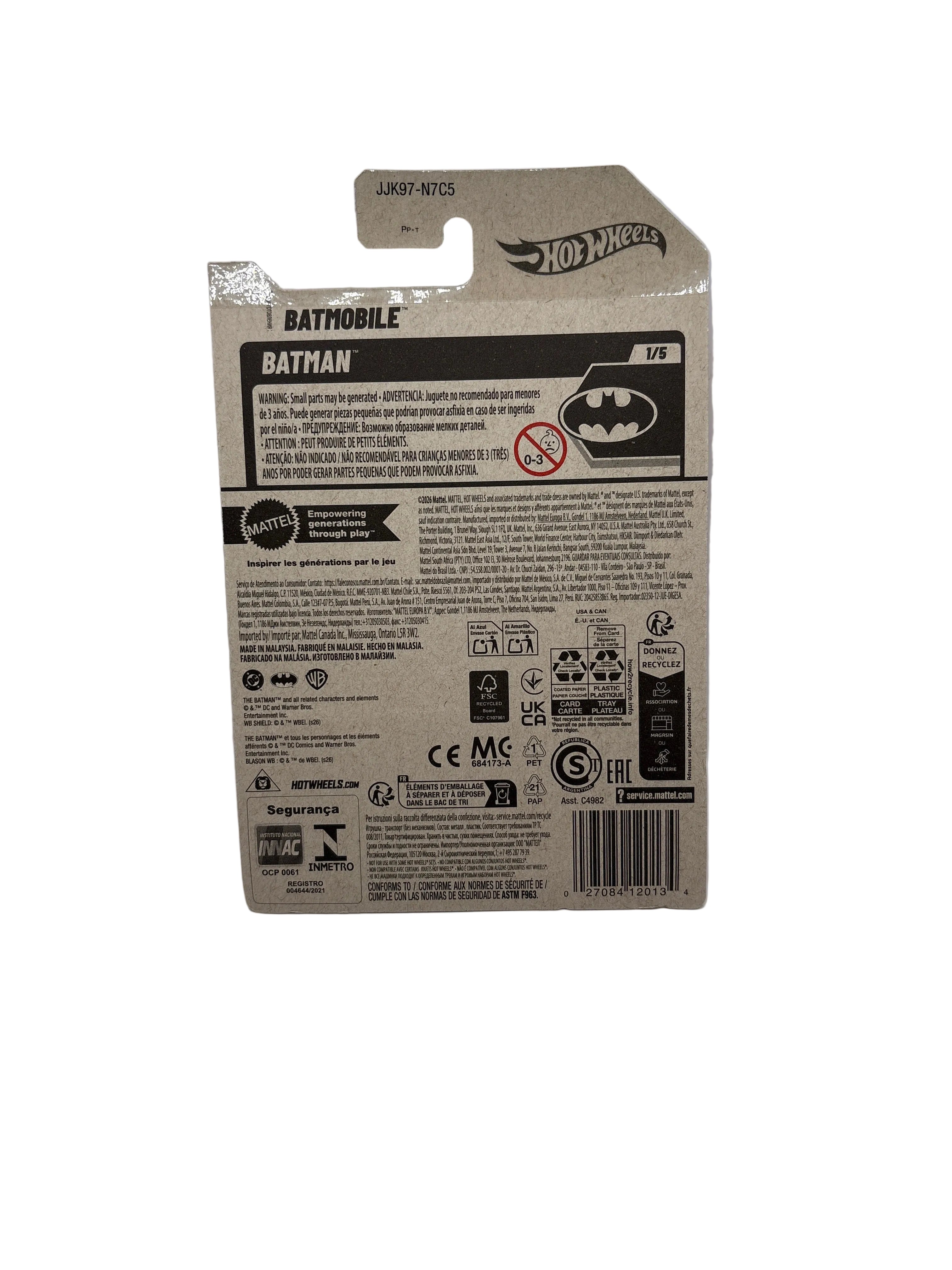 Hot Wheels Batmobile Diecast