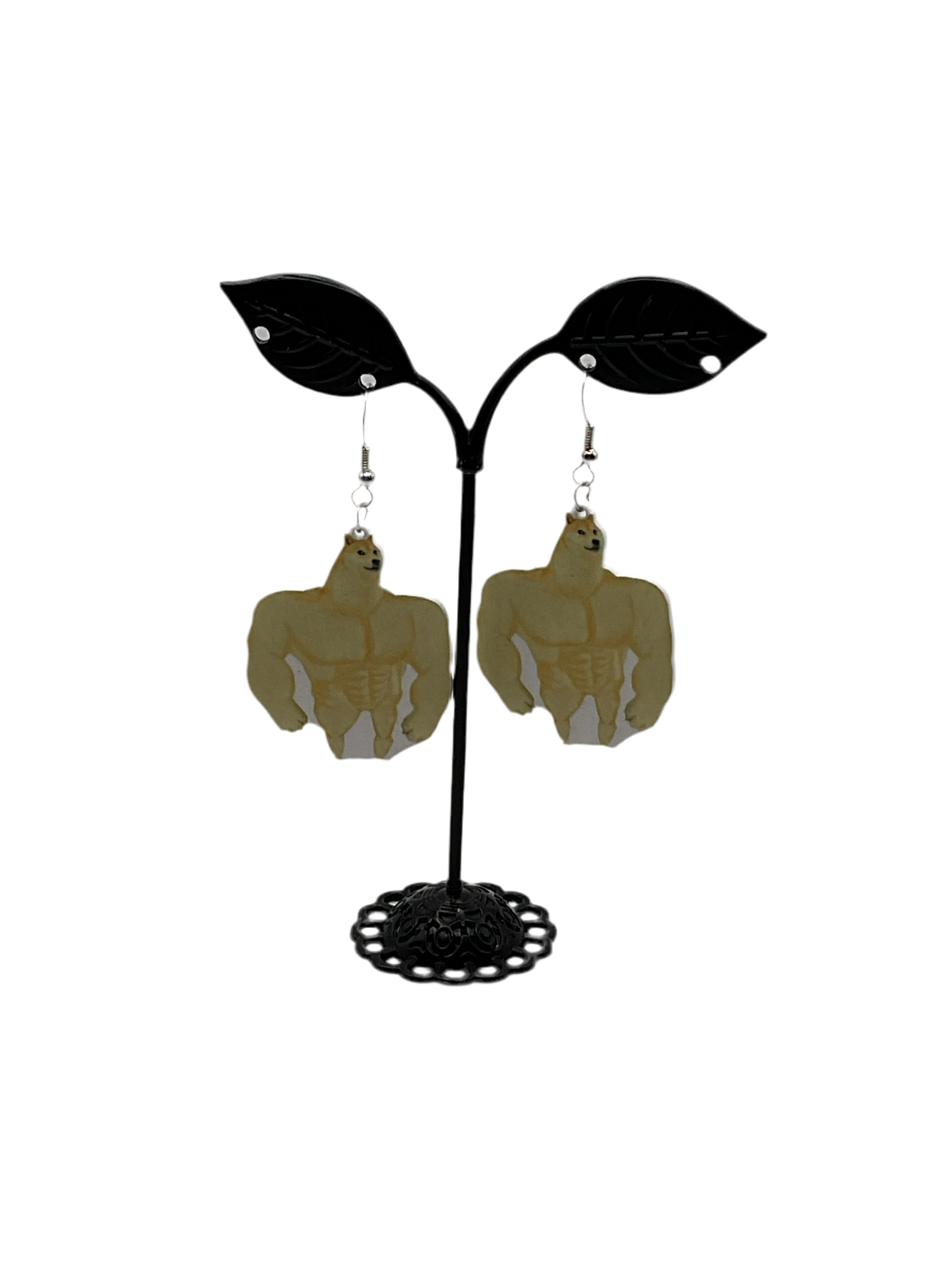Jacked Up Dog Meme Earrings