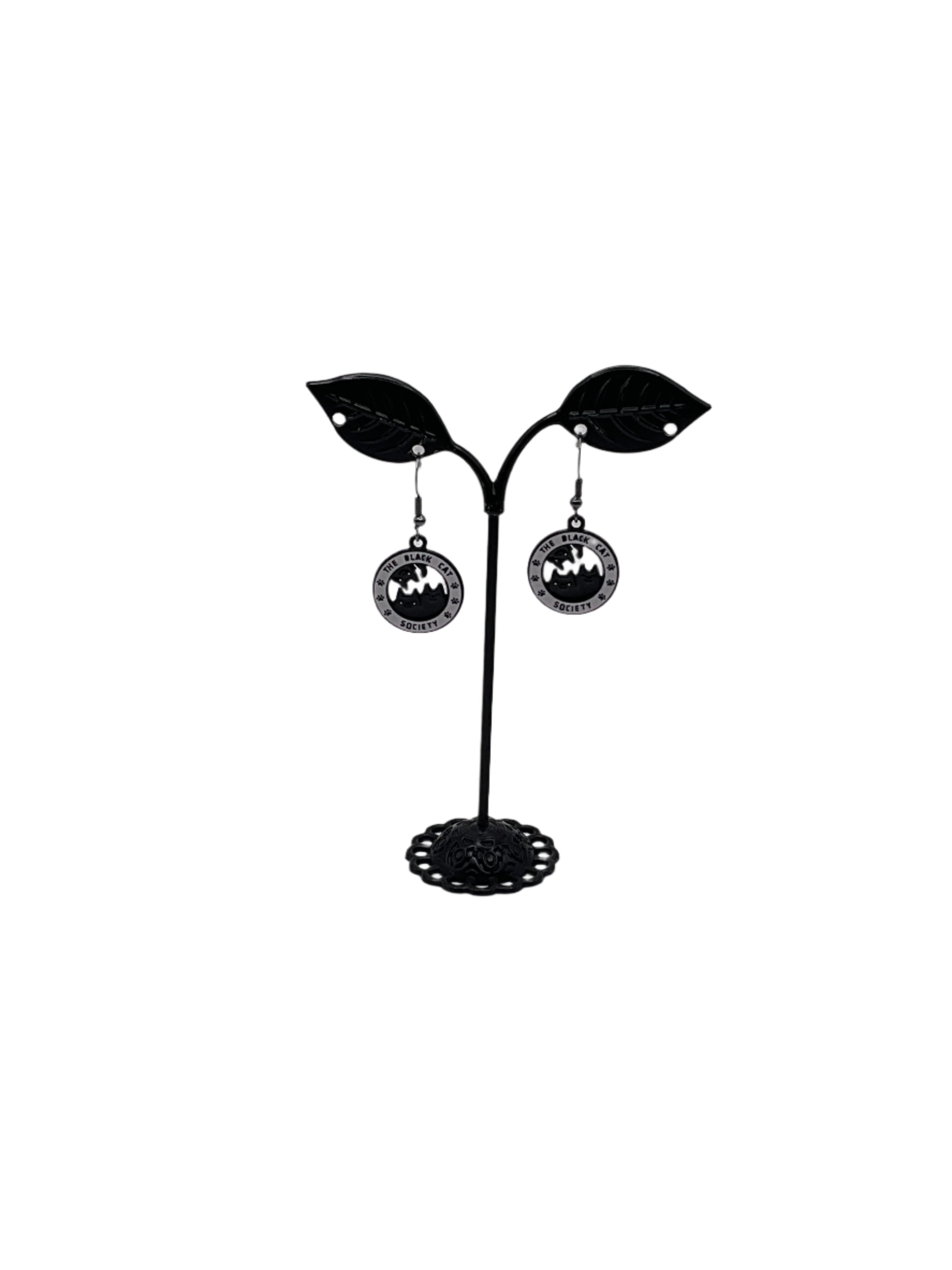 Black Cat Society Earrings