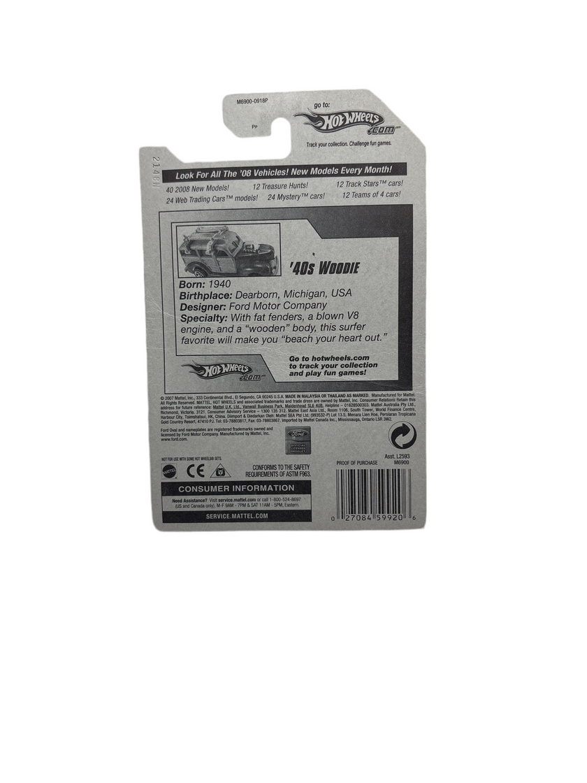 Hot Wheels 40s Woodie Diecast