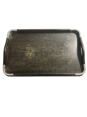 Mid Century Rectangular Serving Tray black