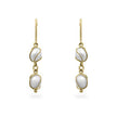 Yellow Gold Pearl Drops