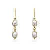 Yellow Gold Pearl Drops