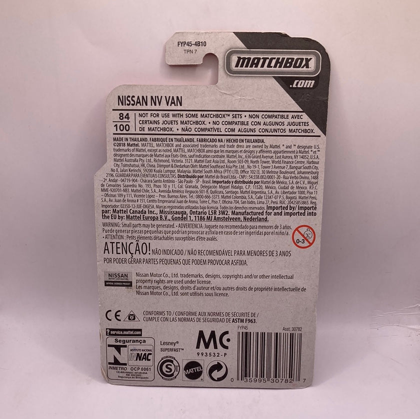 Matchbox Nissan NV Van Diecast