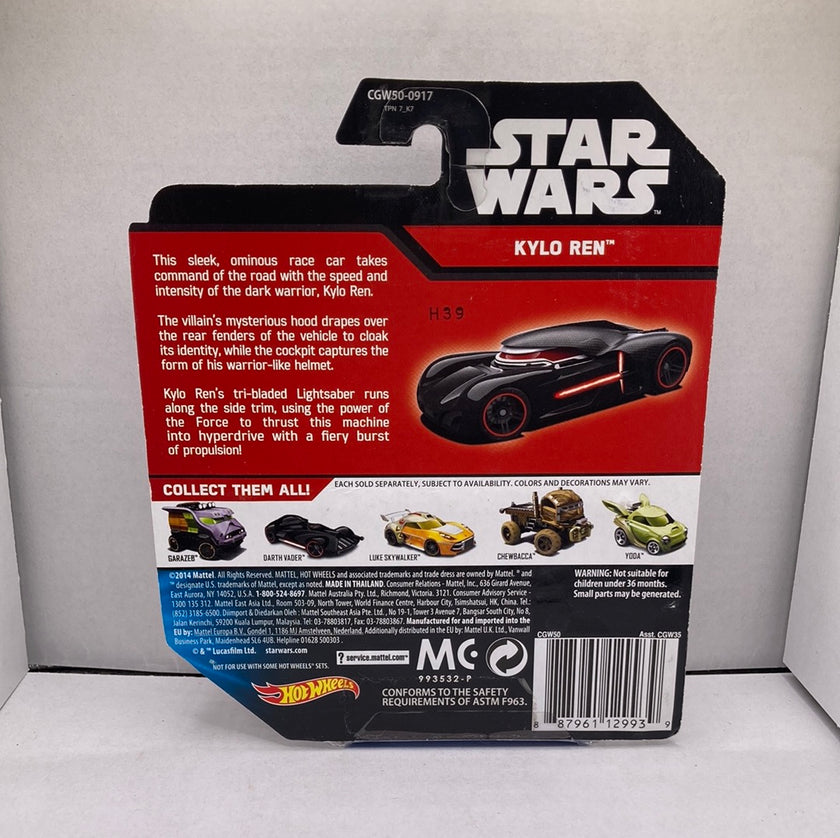 Hot Wheels Kylo Ren Diecast S and E Hobbies and Collectables