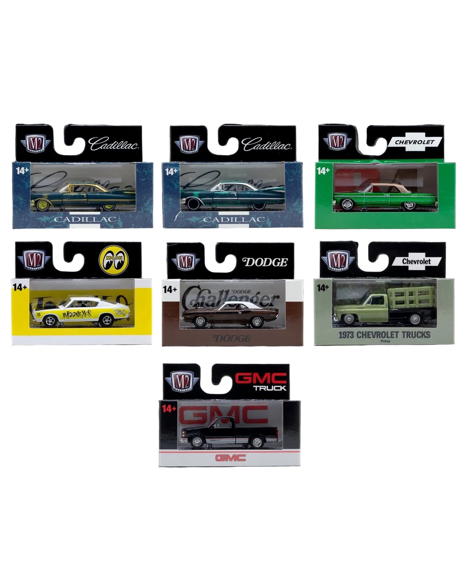 M2 Auto-Thentics Sealed Case Diecast multi color