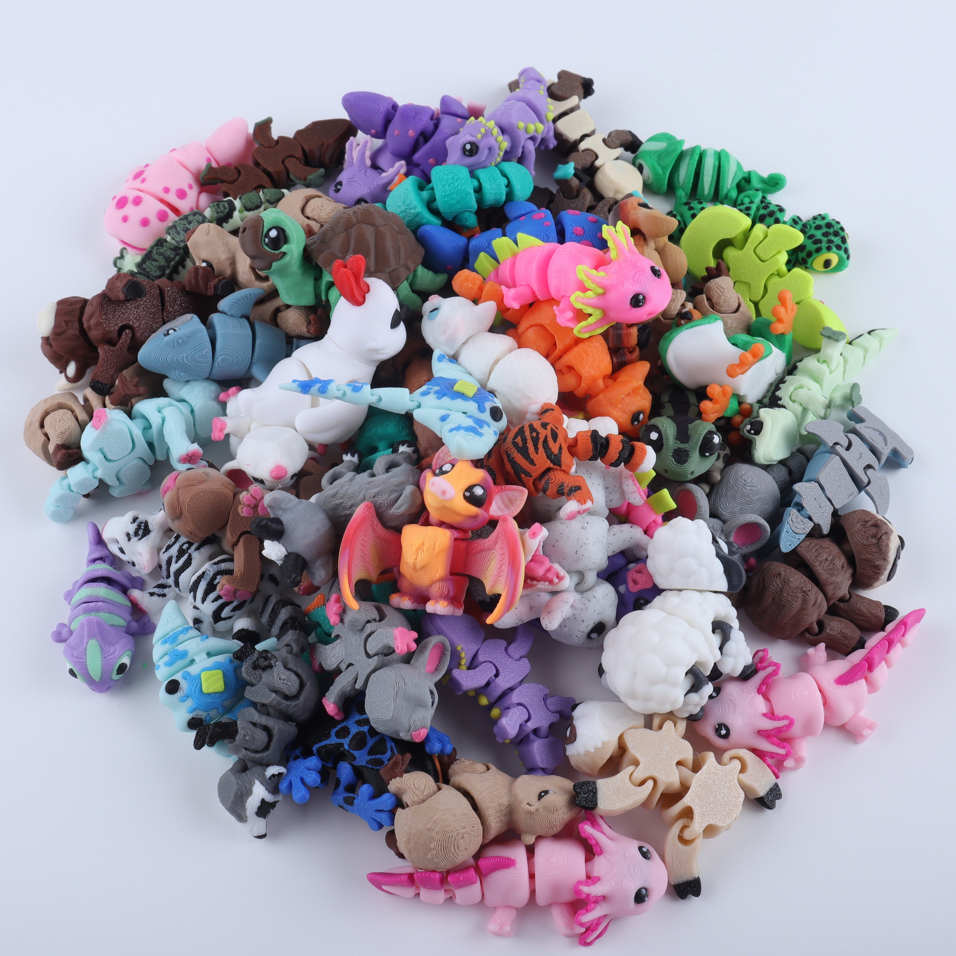 3D Printed Mini Fidget Creature Packs