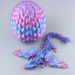 3D Printed Crystal Wing Dragon Fidget Toy – Articulated Fantasy Desk Toy Gift