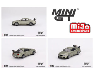 Mini GT 1:64 Nissan Skyline GT-R (R34)Tommykaira R-z Millenium – Jade- MiJo Exclusives