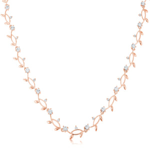 Rose Gold Tone Vineyard Necklace