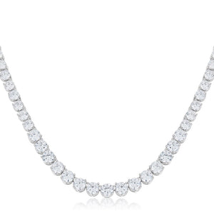 Graduated Cubic Zirconia Necklace