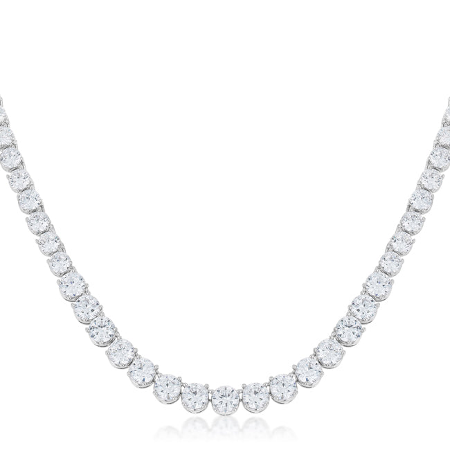 Graduated Cubic Zirconia Necklace