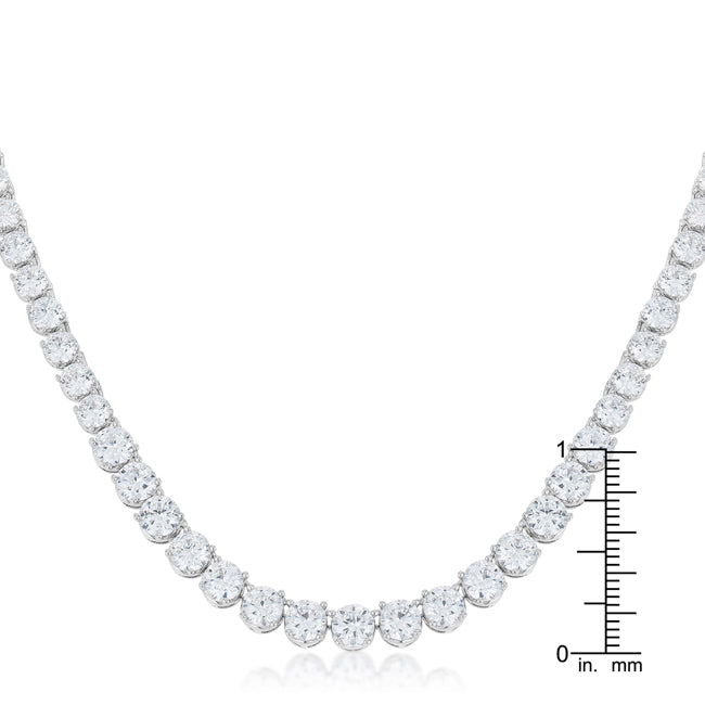 Graduated Cubic Zirconia Necklace