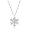 Jenna Stainless Steel Silvertone Snowflake Necklace